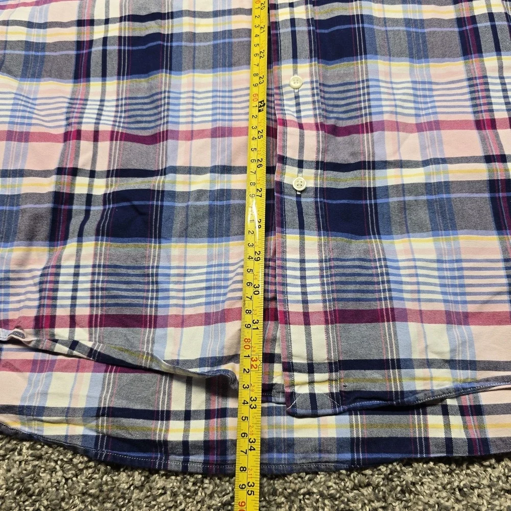 Polo Ralph Lauren Plaid Oxford Long Sleeve Shirt Men Size 2XLT